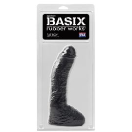 Basix Rubber Works – Classic Fat Boy Dildo Dong (black 7-inch)