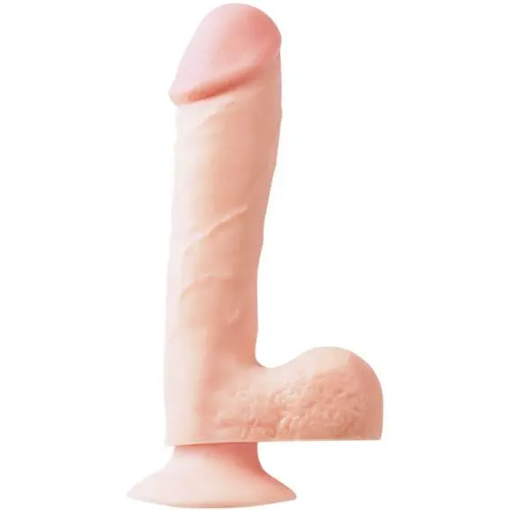 Basix Rubber Works – Dildo Dong With Suction Cup (flesh 7.5-inch)