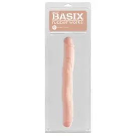 Basix Rubber Works – Flexible Bendy Double Dildo (flesh 16-inch)