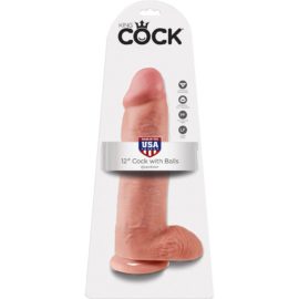 King Cock – 12-inch Cock With Balls (flesh)