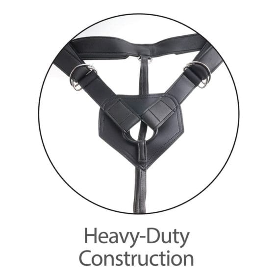 King Cock - Strap-on Harness 7-inch Slide-skin Uncut (flesh)