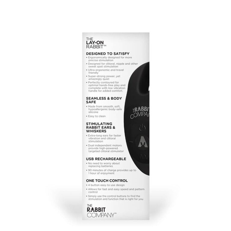 The Rabbit Company - The Lay-on Rabbit Vibrator (black)