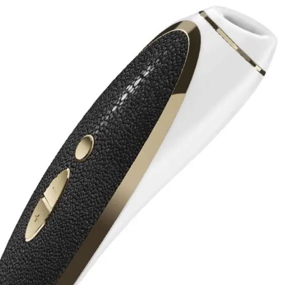 Satisfyer Luxury – Haute Couture Black Leather & Gold Clitoral Stimulator