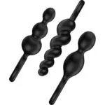 Satisfyer Plugs – 3 Seductive Anal Plugs To Unlock Your Back Door (13.5cm Black)