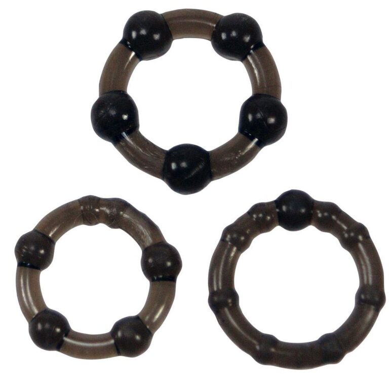 Linx - Easy Squeeze 3-size Super Stretchy Cock Rings (black)