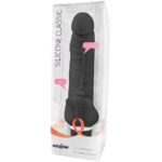 Seven Creations – Classic Vibe With Clit Stim (black) (7.5-inch)