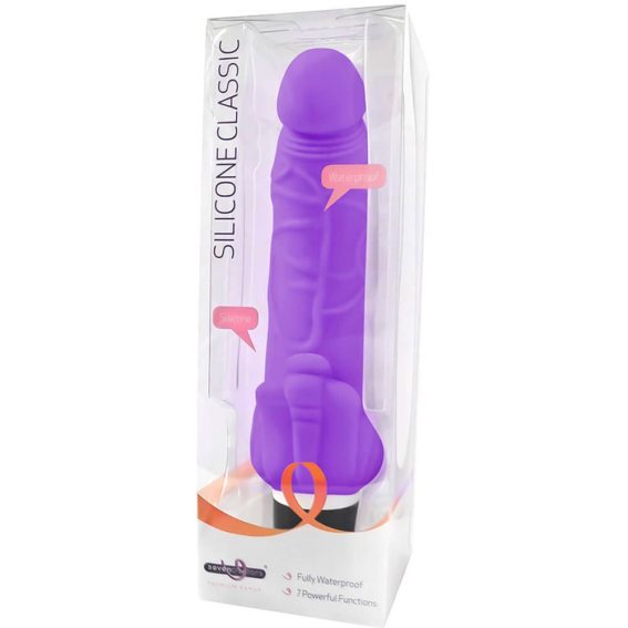 Seven Creations – Classic Vibe With Clit Stim (purple) (7.5-inch)