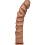 The D By Doc Johnson - Ragin D Ultraskyn Dildo (10-inch Caramel)