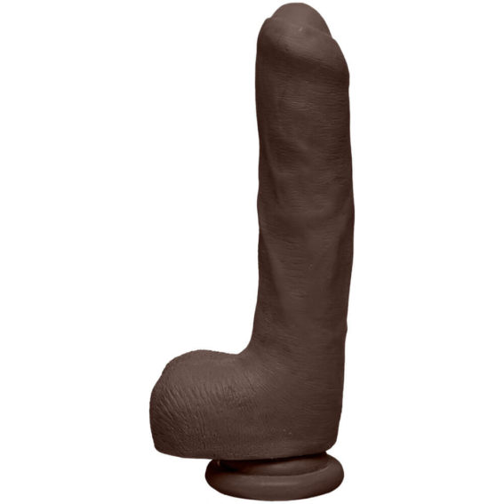 The D By Doc Johnson – Uncut D With Balls Ultraskyn Dildo (7.5-inch Chocolate)