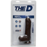The D By Doc Johnson – Uncut D With Balls Firmskyn Dildo (7-inch Chocolate)