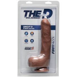 The D By Doc Johnson – Uncut D With Balls Firmskyn Dildo (9-inch Caramel)