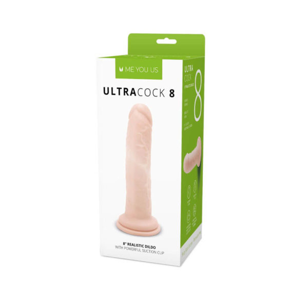 Me You Us – Ultra Cock 8-inch Vanilla Realistic Dildo