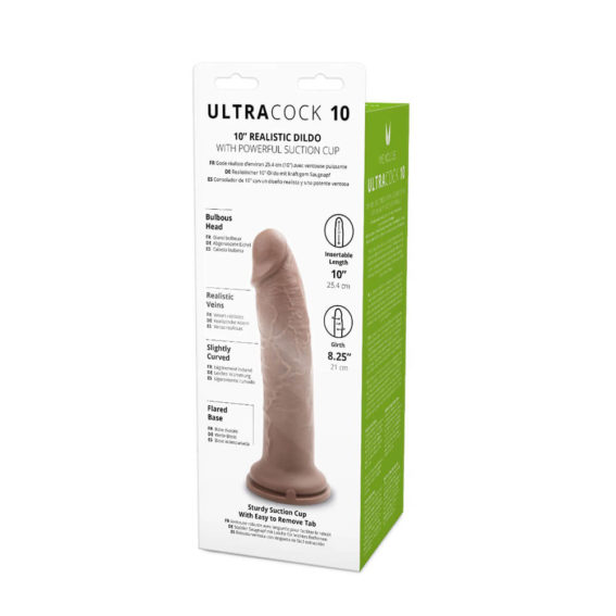Me You Us – Ultra Cock 10-inch Caramel Realistic Dildo