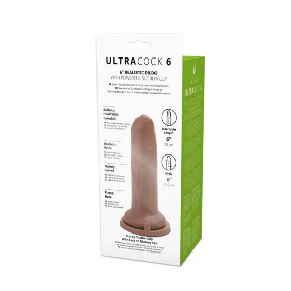 Me You Us - Uncut Ultra Cock 6-inch Caramel Realistic Dildo