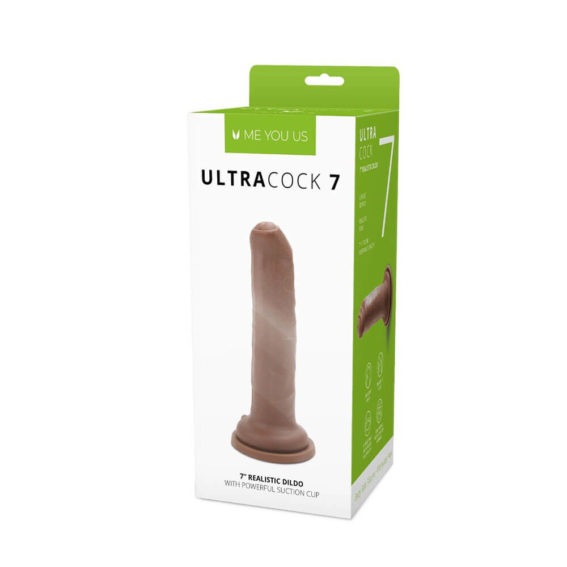 Me You Us – Uncut Ultra Cock 7-inch Caramel Realistic Dildo