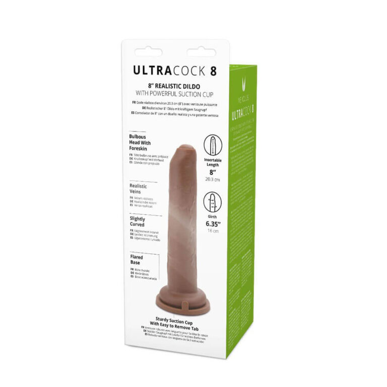 Me You Us - Uncut Ultra Cock 8-inch Caramel Realistic Dildo