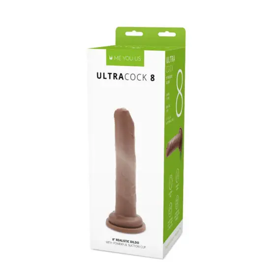 Me You Us – Uncut Ultra Cock 8-inch Caramel Realistic Dildo