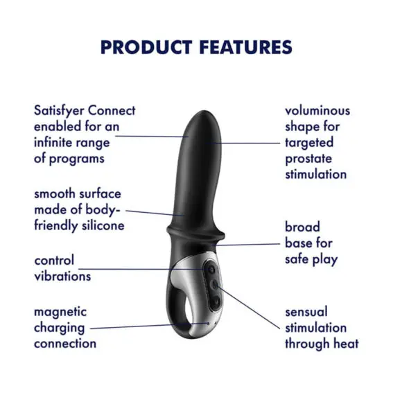 Satisfyer - Hot Passion Heated Anal Vibrator (black)