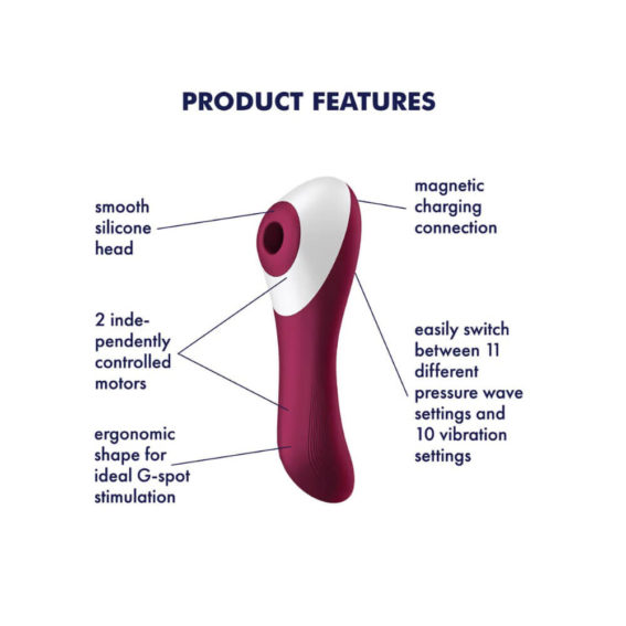 Satisfyer – Dual Crush G-spot And Clitoral Vibrator (deep Pink)