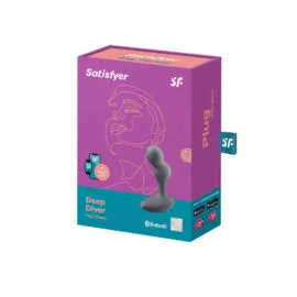 Satisfyer – Deep Diver Vibrating Anal Plug (app Control – Grey)