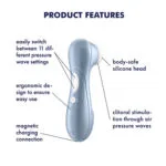 Satisfyer – Pro 2 Air Pulse Clitoral Stimulator (blue)