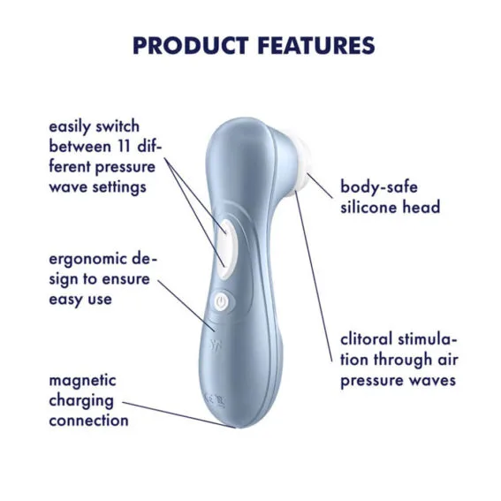 Satisfyer – Pro 2 Air Pulse Clitoral Stimulator (blue)