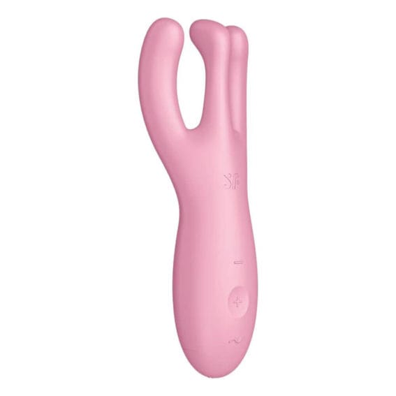 Satisfyer - Threesome 4 Waterproof Vibrator (app Control - Pink)