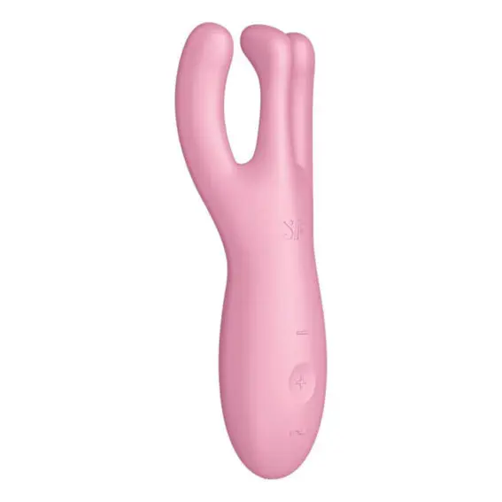 Satisfyer – Threesome 4 Waterproof Vibrator (app Control – Pink)