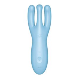 Satisfyer – Threesome 4 Waterproof Vibrator (app Control – Blue)