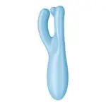 Satisfyer - Threesome 4 Waterproof Vibrator (app Control - Blue)