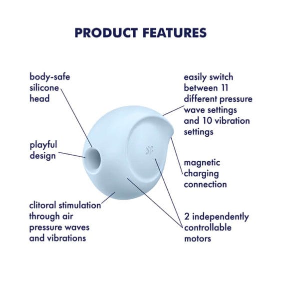 Satisfyer - Sugar Rush Air Pulse Clitoral Vibrator (blue)