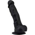Loving Joy 7-inch Realistic Dildo With Suction Cup And Balls (black)