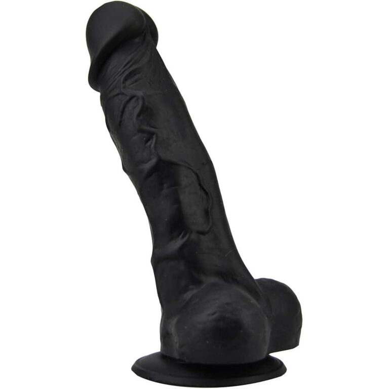 Loving Joy 7-inch Realistic Dildo With Suction Cup And Balls (black)