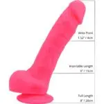 Loving Joy 8-inch Realistic Dildo With Suction Cup And Balls (pink)