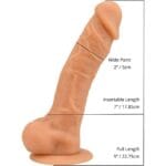 Loving Joy 9-inch Realistic Dildo With Suction Cup And Balls (vanilla)
