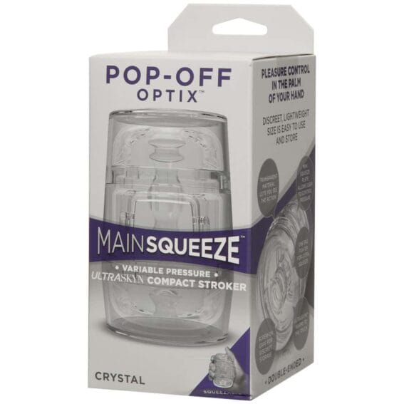 Doc Johnson: Main Squeeze Optix Crystal Clear Compact Stroker
