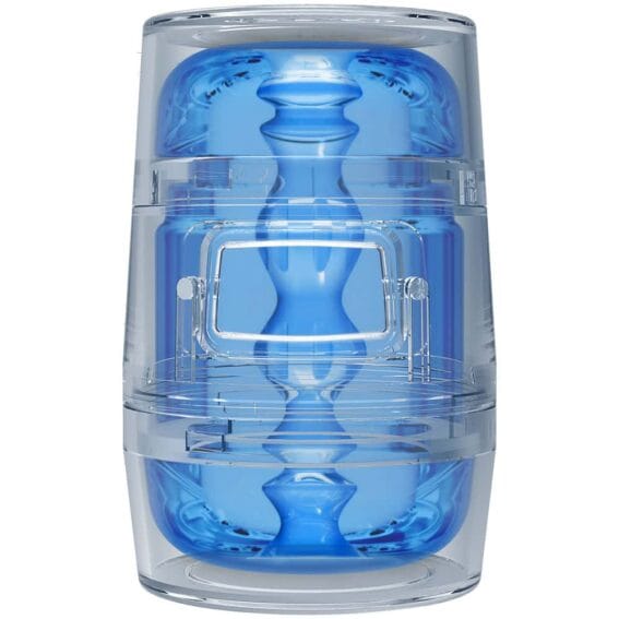 Doc Johnson: Main Squeeze Optix Crystal Blue Compact Stroker