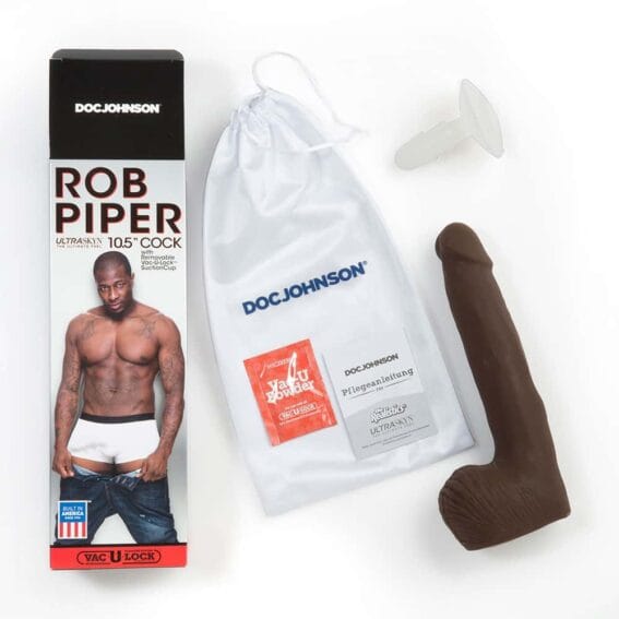 Doc Johnson: Rob Piper Realistic Moulded Cock (ultraskyn 10.5-inch)