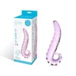 Gläs 6-inch Glass Dildo - Lick It Tongue Stimulator