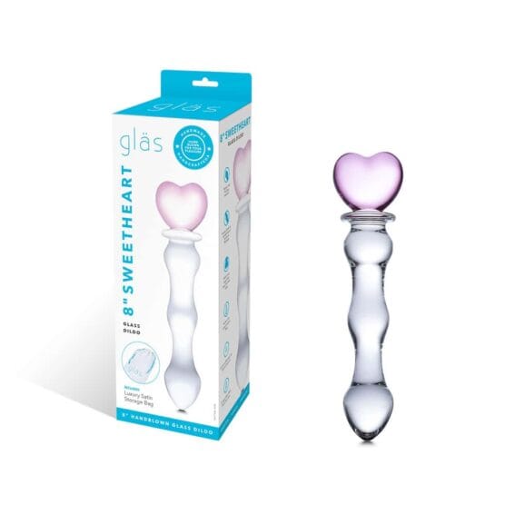 Gläs 8-inch Glass Dildo - Sweetheart Stimulator