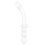 Gläs 12-inch Glass Dildo: Xl Girthy Ribbed G-spot