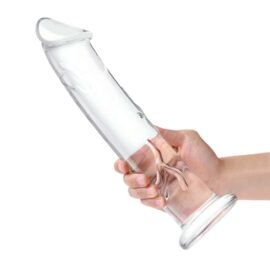 Gläs 12-inch Glass Dildo: Xl Standing Realistic