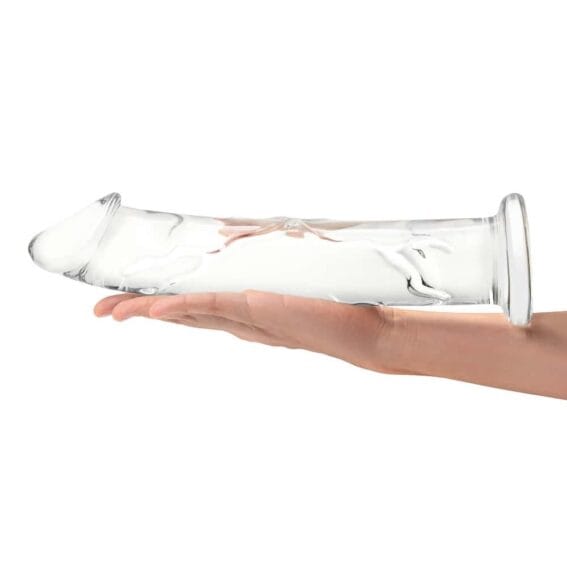 Gläs 12-inch Glass Dildo: Xl Standing Realistic