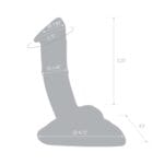 Gläs 7.5-inch Glass Dildo: Rideable Standing Stimulator