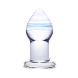 Gläs 2.75-inch Glass Butt Plug - Amethyst Rain
