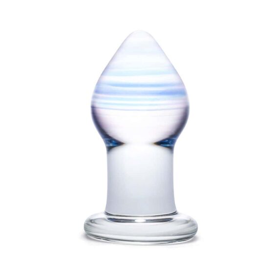 Gläs 2.75-inch Glass Butt Plug - Amethyst Rain