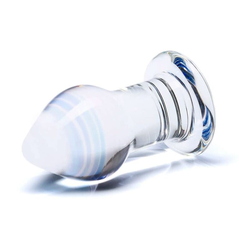 Gläs 2.75-inch Glass Butt Plug - Amethyst Rain