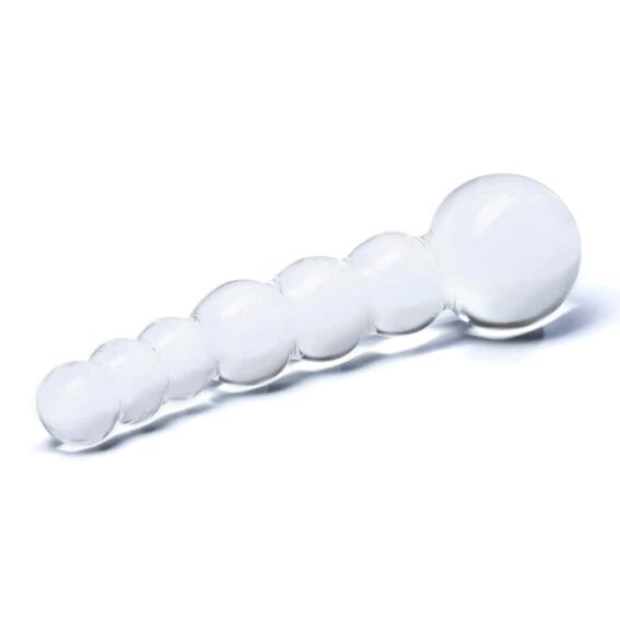 Gläs 5-inch Glass Dildo - Curve Bead Graduated Gläs 5-inch Glass Dildo - Curve Bead Graduated