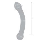 Gläs 7-inch Glass Dildo - Curved G-spot Stimulator