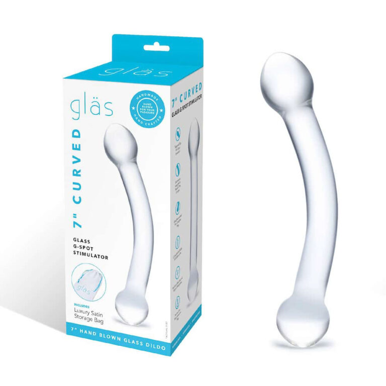 Gläs 7-inch Glass Dildo - Curved G-spot Stimulator